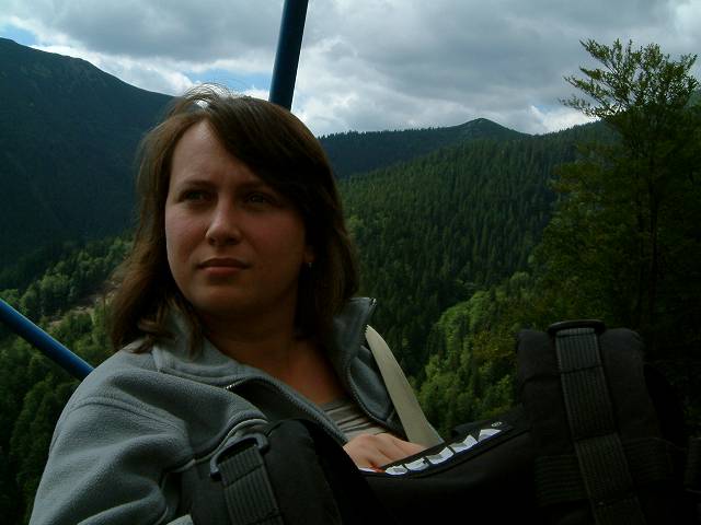 foto č. 030 - Radka na lanovke ze Srdiečka na Kosodreviny v Nízkých Tatrách.
