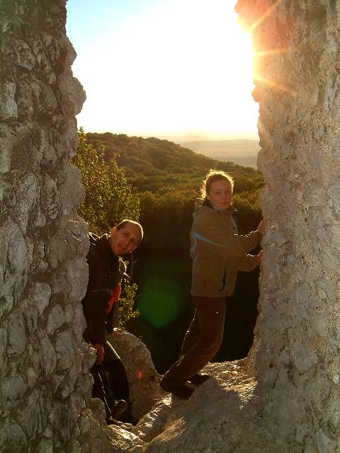 foto č. 034 - Dalibor a Dana při zapadajícím slunci
