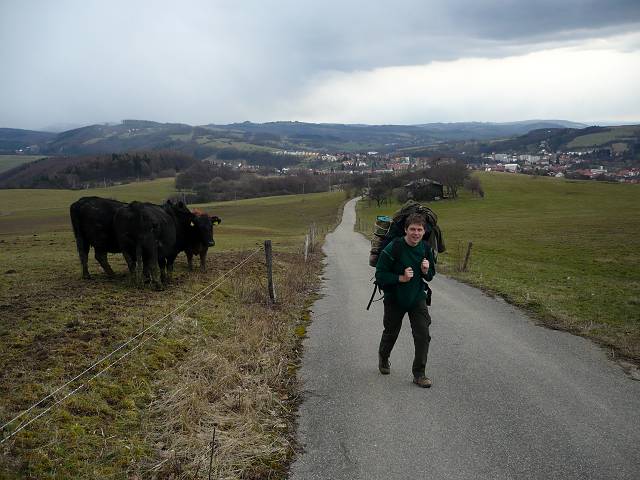 foto č. 021 - Tomáš a dlouhá asfaltka z Vizovic
