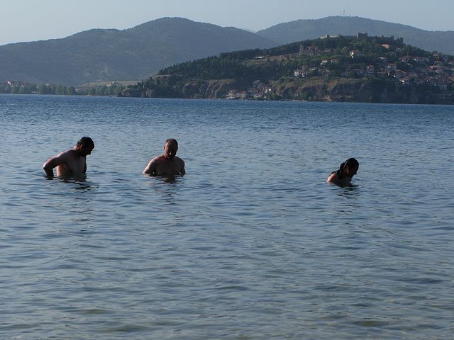 foto č. 129 - Koupání v Ohridském jezeru bylo fantastický,
