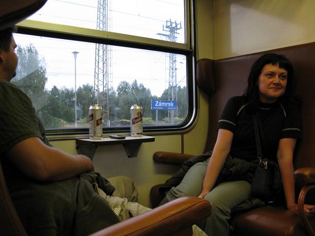 foto č. 001 - Ve vlaku u Zámrsku.
